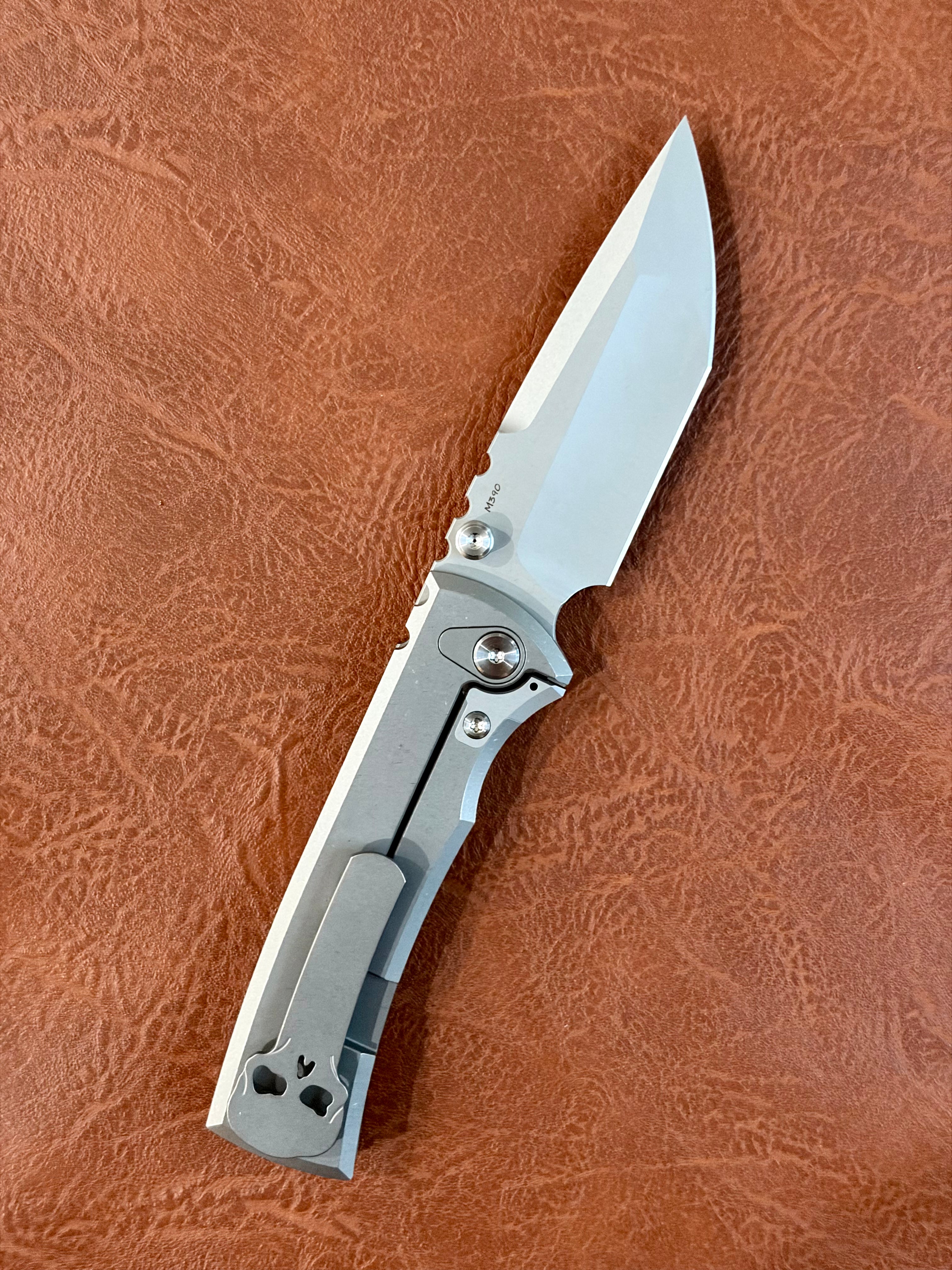 Chaves Knives Integral Redencion Street Magnetic Radiation Manual Flipper California Custom Knife Show 2026 Spring (3.25” Stonewash Tanto)