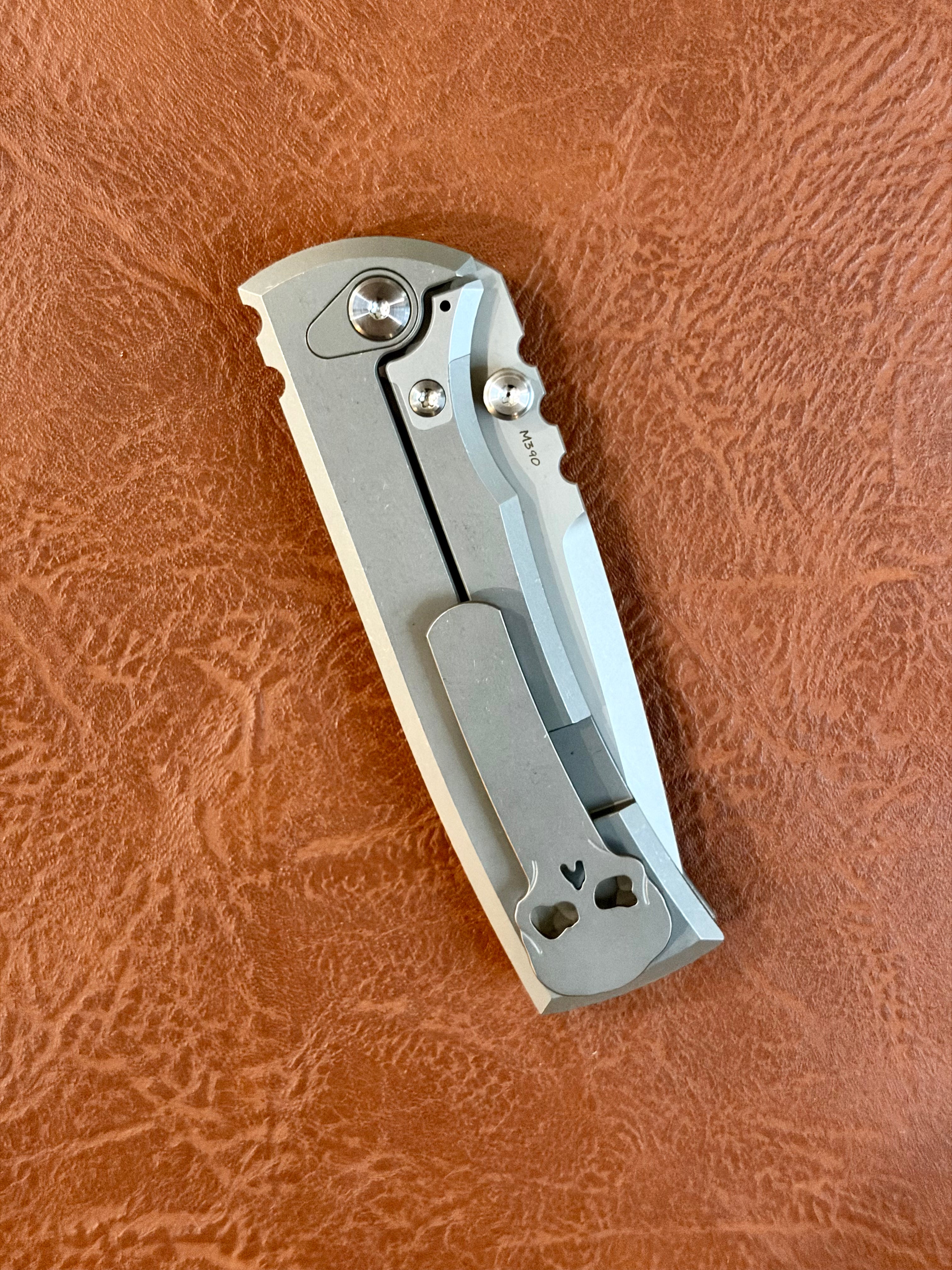 Chaves Knives Integral Redencion Street Magnetic Radiation Manual Flipper California Custom Knife Show 2026 Spring (3.25” Stonewash Tanto)