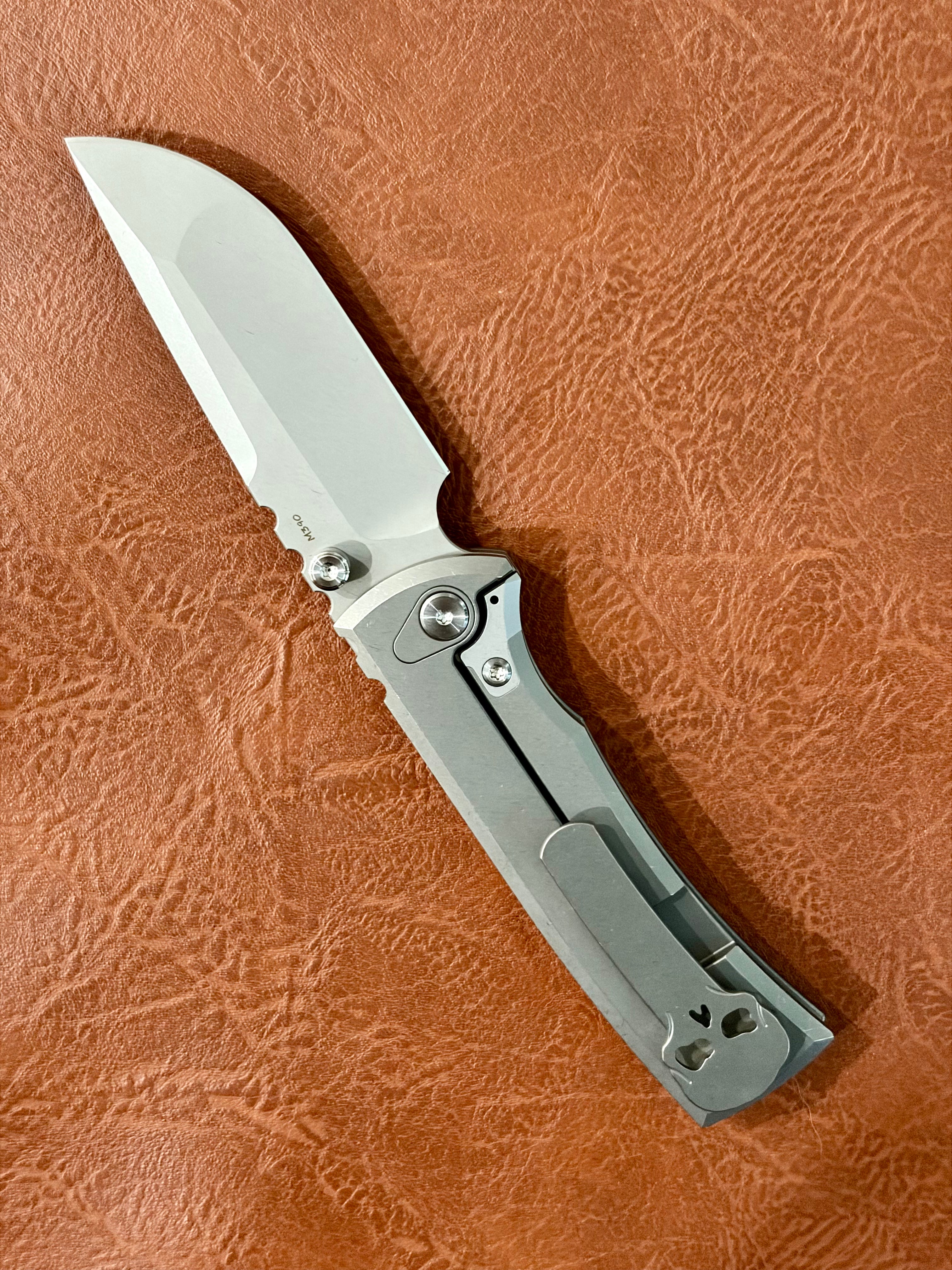 Chaves Knives Integral Redencion Street Magnetic Radiation Manual Flipper California Custom Knife Show 2026 Spring (3.25” Stonewash Drop Point)