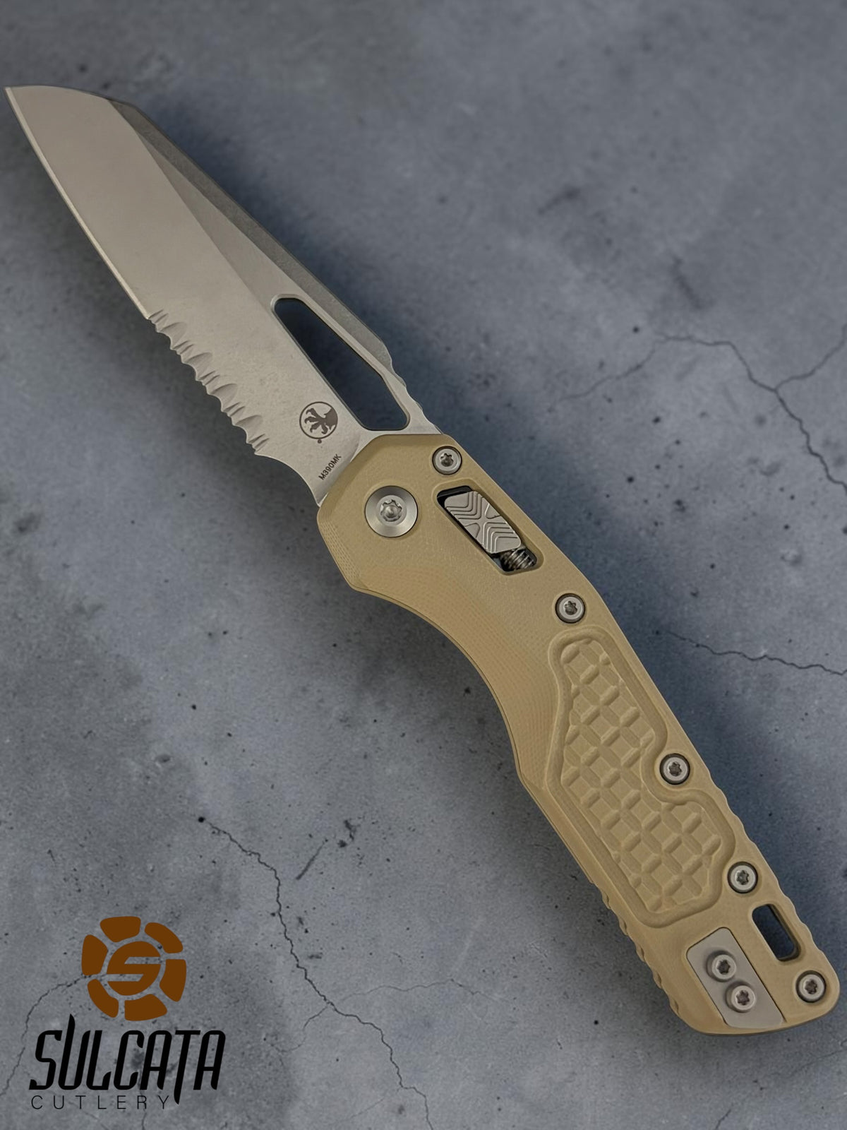 Microtech MSI S/E Frag G-10 Partial Serrations Manual Folder (4" SW)