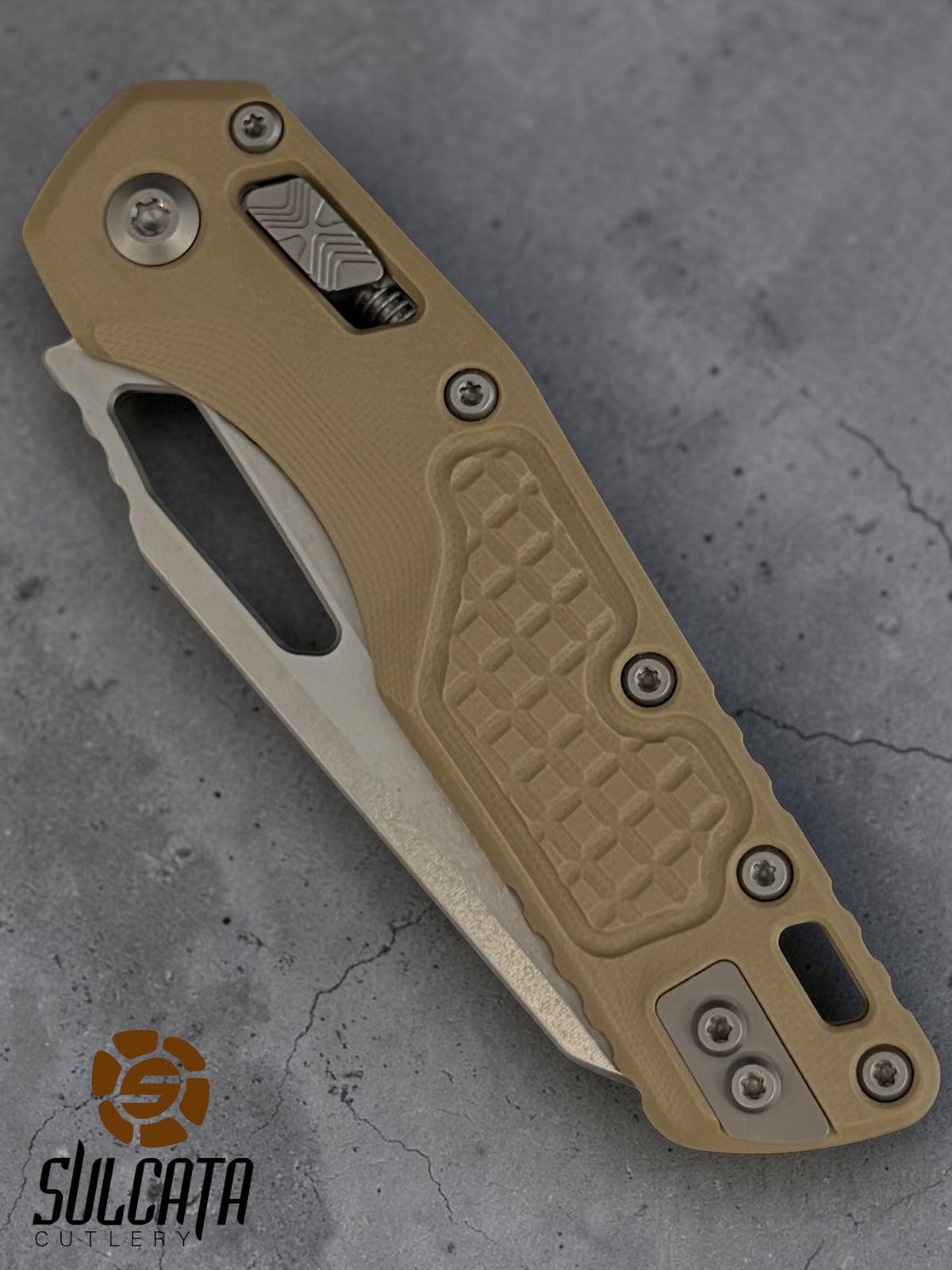 Microtech MSI S/E Frag G-10 Partial Serrations Manual Folder (4" SW)