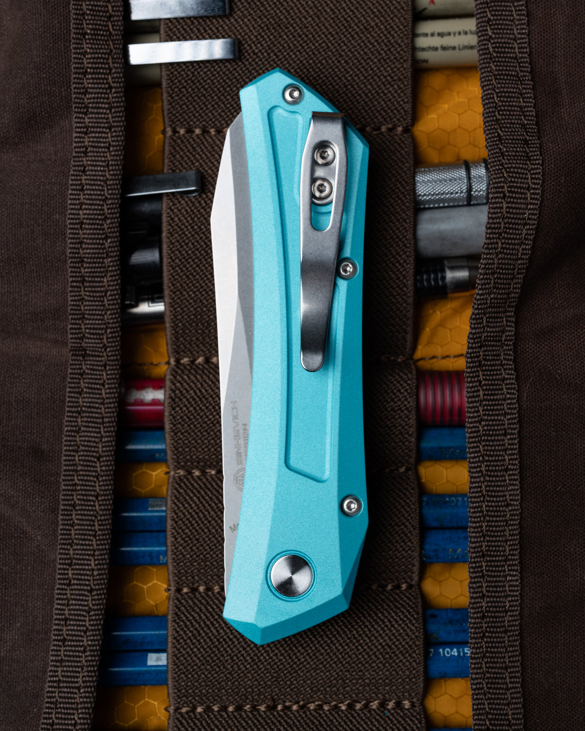 Pro-Tech Oligarch Sheepsfoot Automatic Knife Tiffany Blue (3.25" SW) Blade Show Atlanta 2025 Exclusive