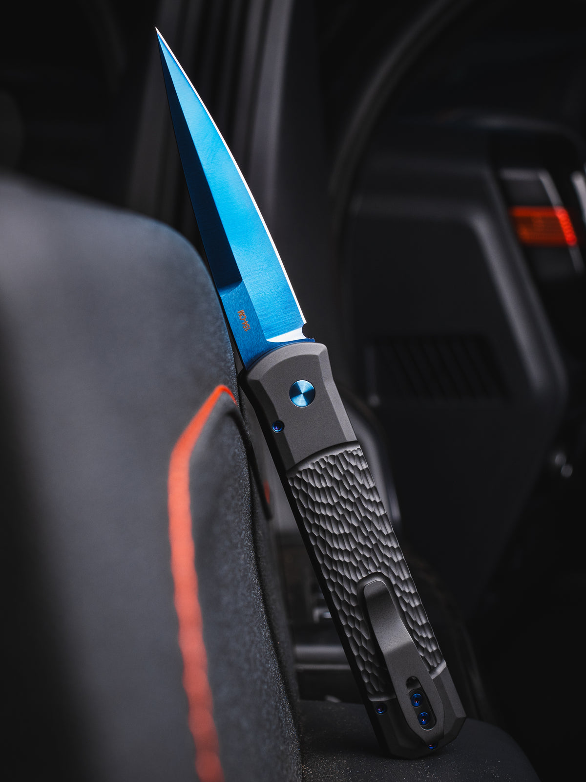 Pro-Tech Godfather Jigged Black Automatic Knife CCKS Fall 2026 (4"Sapphire Blue)