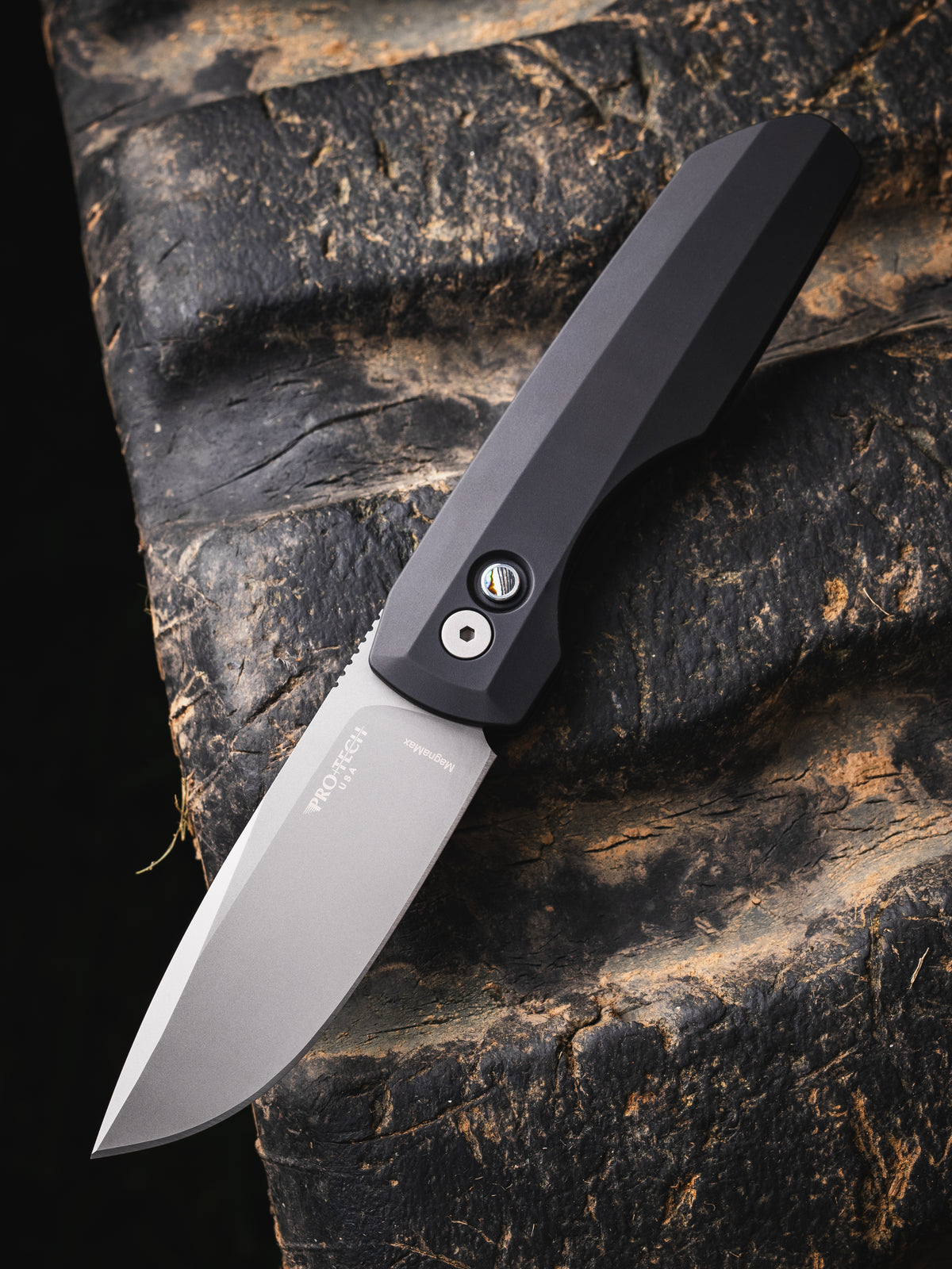 Pro-Tech Vero Synapse 2.0 Black Automatic Knife Blade Show Atlanta 2026 Exclusive  (3.5" Blasted)