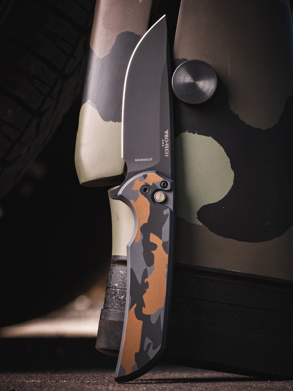Pro-Tech Mordax Deluxe Camo Manual Knife CCKS Fall 2026 Exclusive (3.5" DLC Black)
