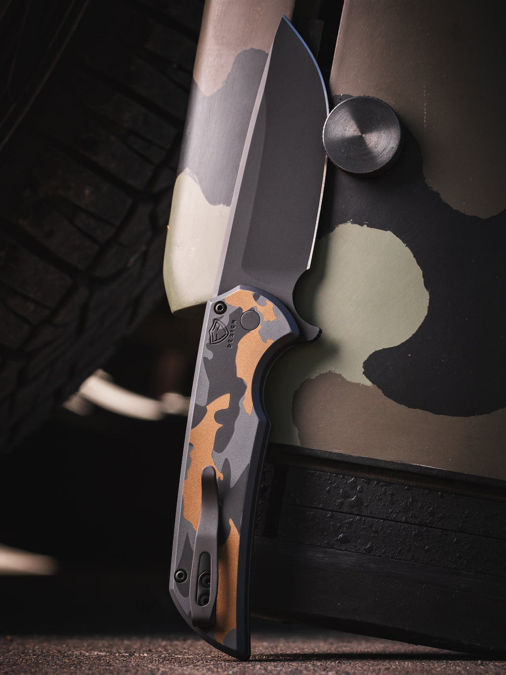 Pro-Tech Mordax Deluxe Camo Manual Knife CCKS Fall 2026 Exclusive (3.5" DLC Black)