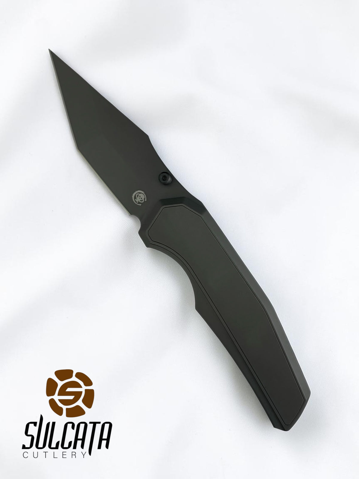 Chaves Knives Jake McCoy Omega Magnetic Integral Manual Flipper (3.5" Grey PVD)
