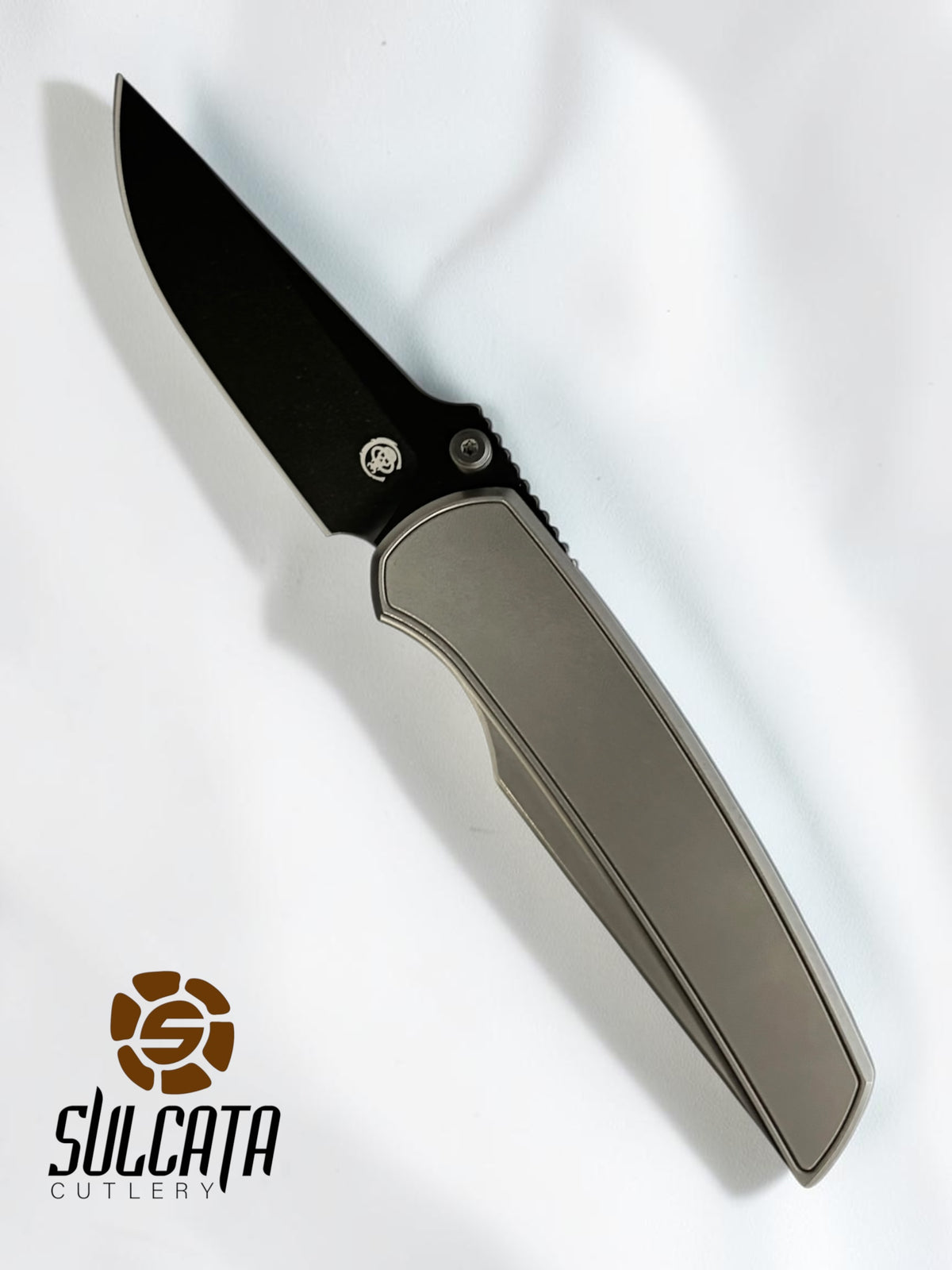 Chaves Knives Jake McCoy Disciple Street Integral Manual Knife (3.6" Bright SW/DLC Black)