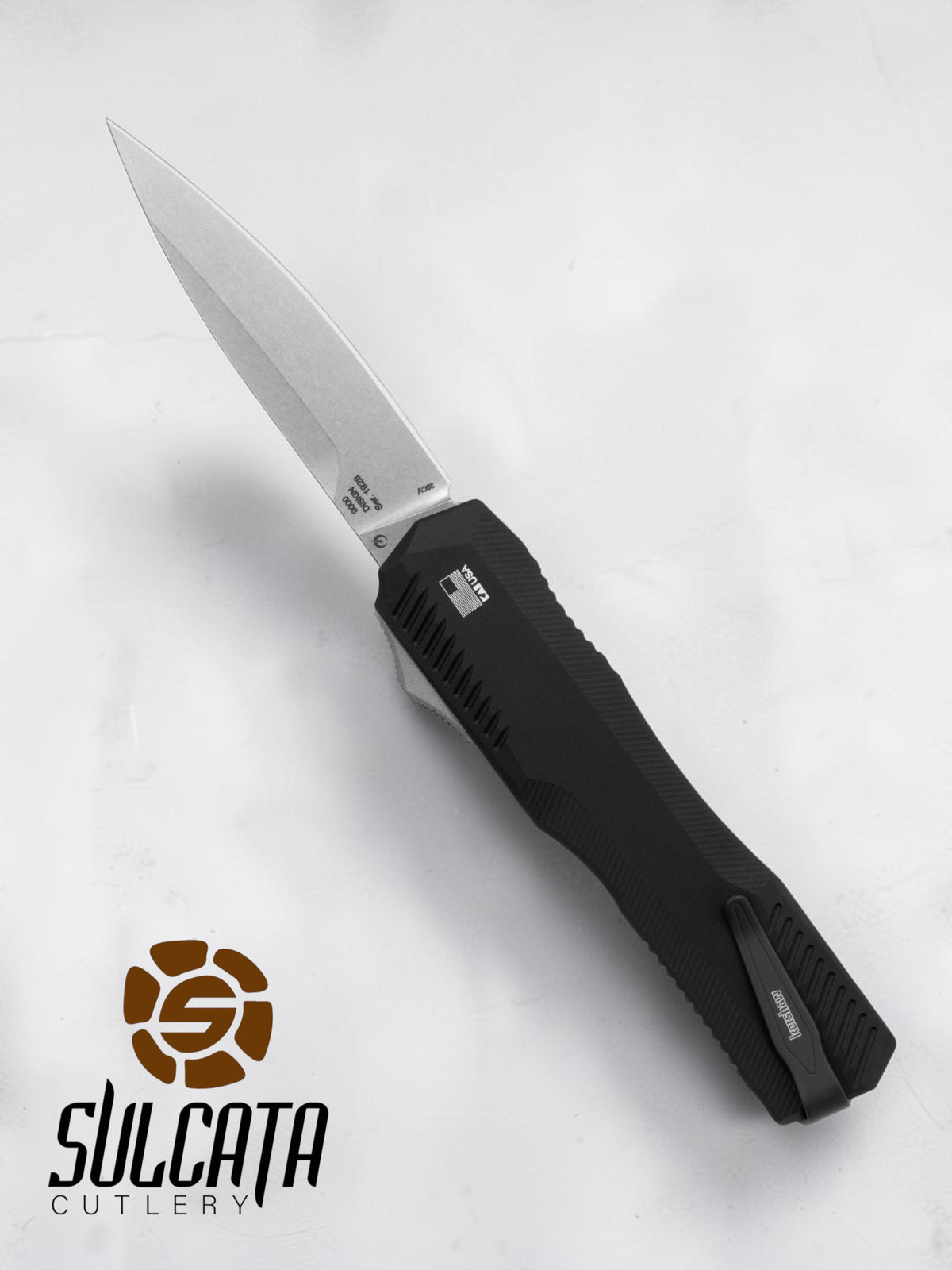 Kershaw Livewire 9000 D/A OTF Knife Black (3.4" Stonewash)