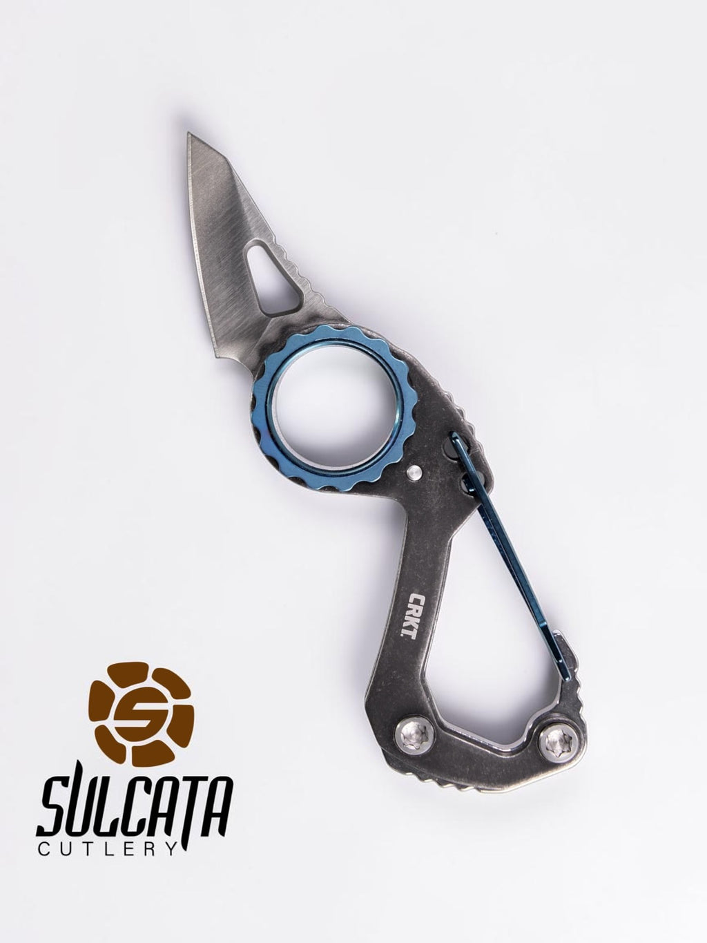 CRKT Compano Carabiner Manual Folding Knife (1.42" Satin)