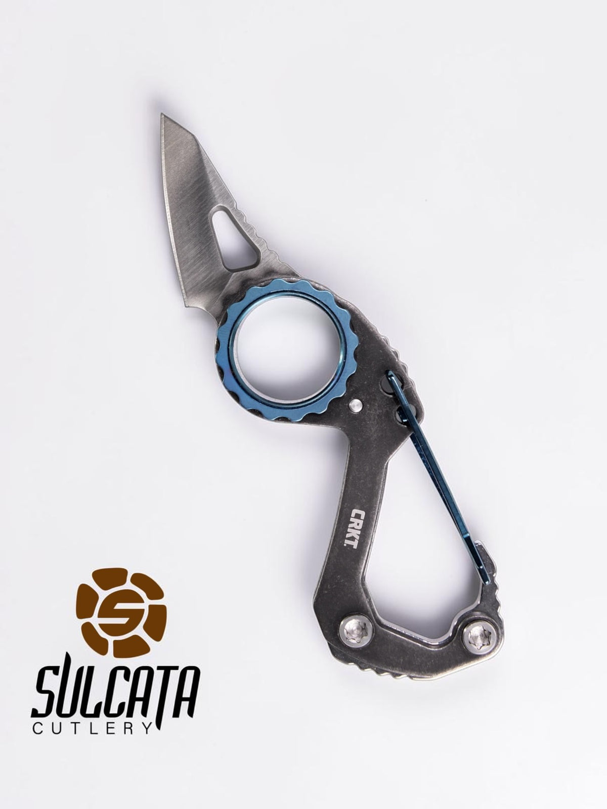 CRKT Compano Carabiner Manual Folding Knife (1.42" Satin)