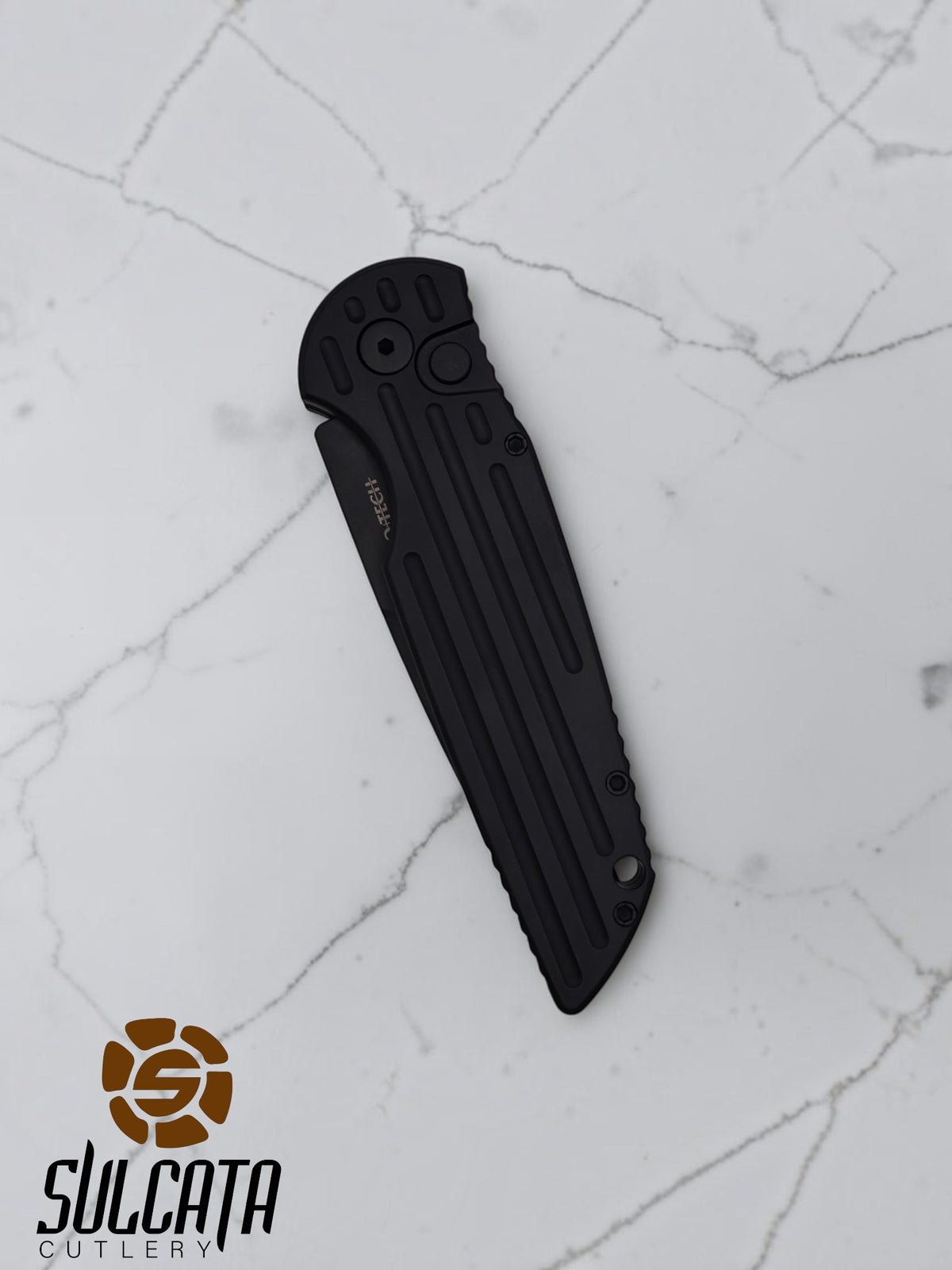 Pro-Tech TR-3 SWAT Automatic Knife Black Aluminum (3.5" Black DLC)