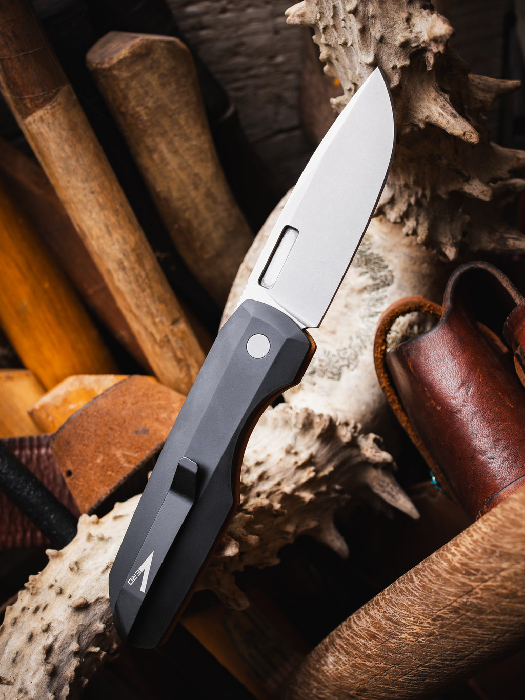 Pro-Tech Vero Engineering Synapse Auto Knife Natural Linen Micarta (3.5" SW)