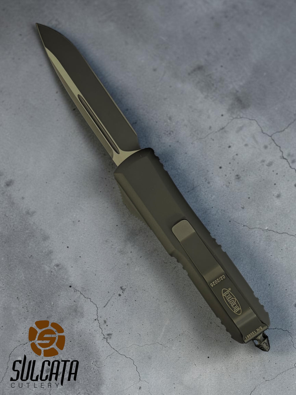 Microtech UTX-85 S/E Black Tactical Standard OTF (3.1" Two Tone Black)