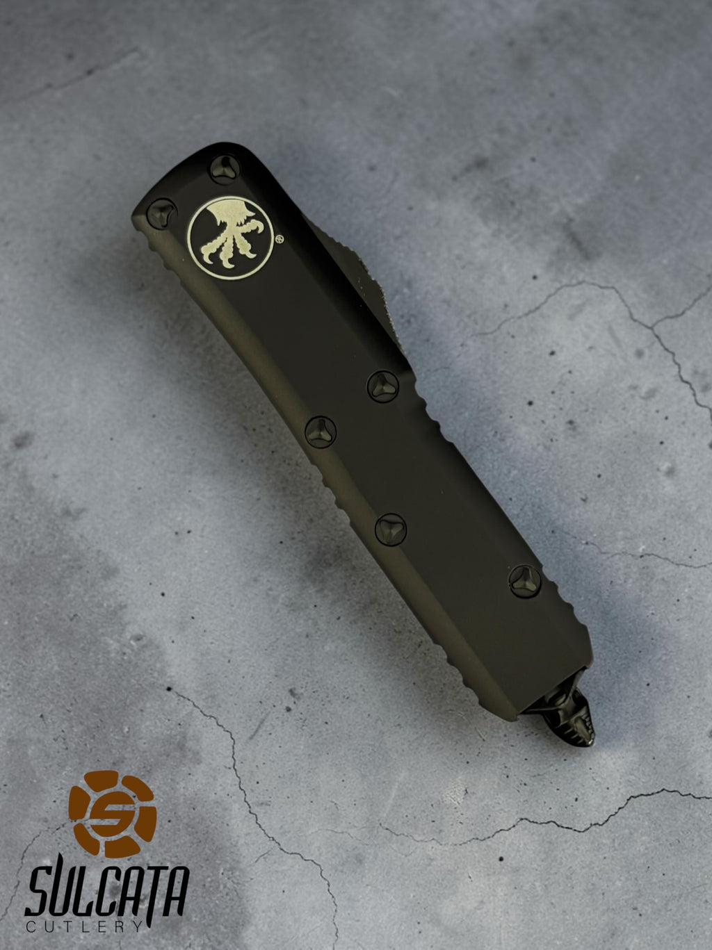 Microtech UTX-85 S/E Black Tactical Standard OTF (3.1" Two Tone Black)