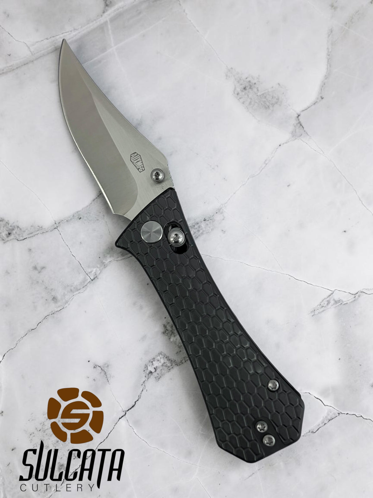 Auxiliary Manufacturing Pocket Bowie Crossbar Folder Grey Aluminum (2.7" SW)