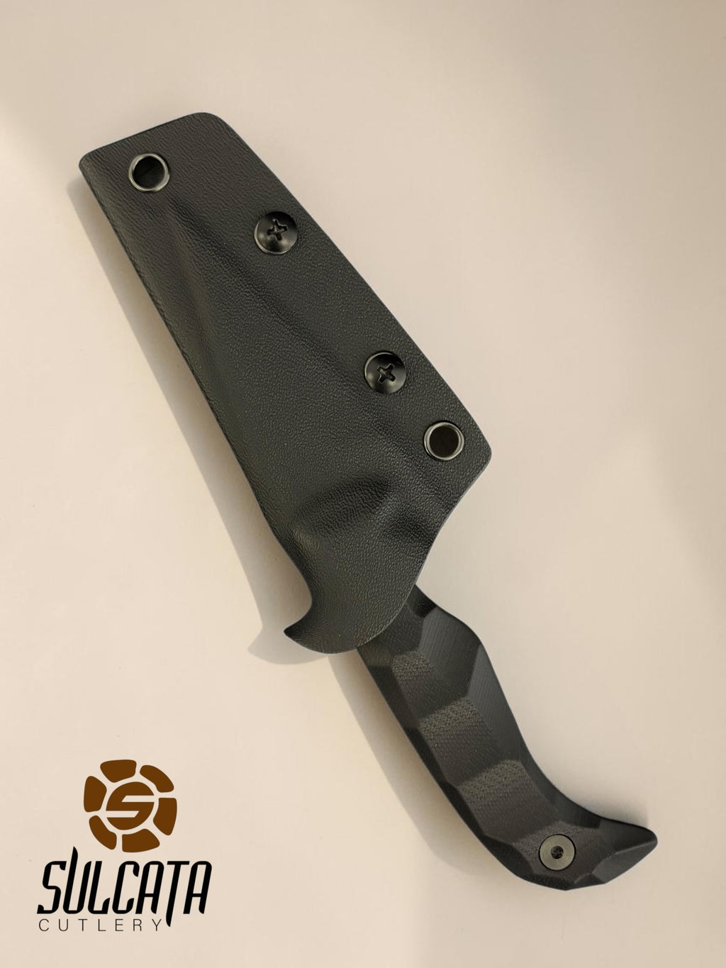 Auxiliary Manufacturing Karl Jr Black Production G10 Fixed Blade (3" DLC Black)