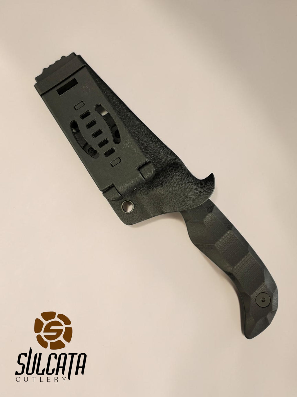 Auxiliary Manufacturing Karl Jr Black Production G10 Fixed Blade (3" DLC Black)