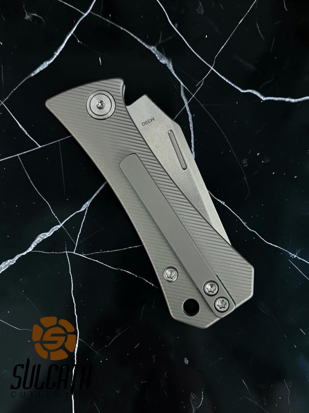 Auxiliary Manufacturing Coffin Tanto Slip Joint Knife Titanium (2.25" SW)