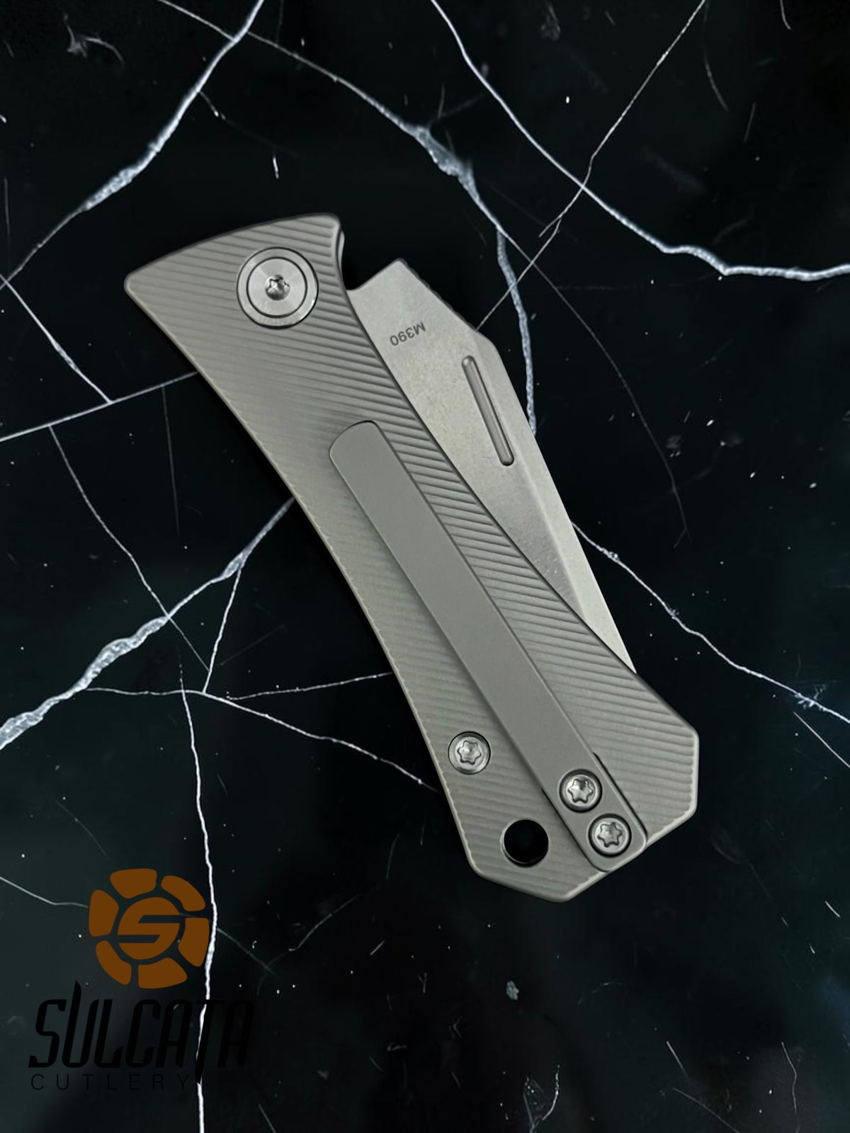 Auxiliary Manufacturing Coffin Tanto Slip Joint Knife Titanium (2.25" SW)
