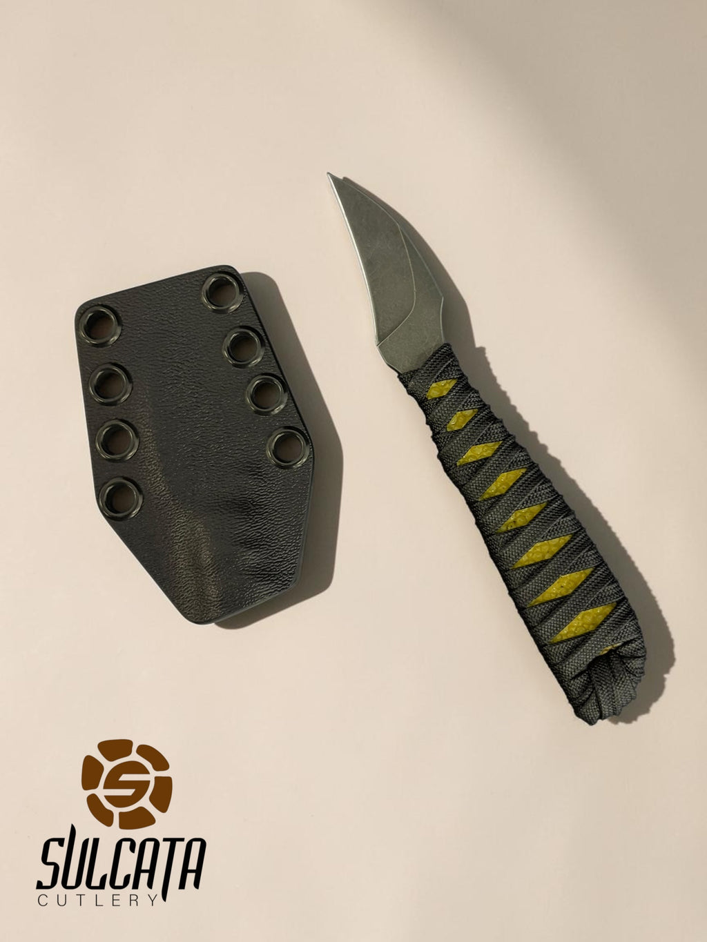 Auxiliary MFG Tsume Yellow Stingray Fixed Blade Knife Blade Show Atlanta 2026