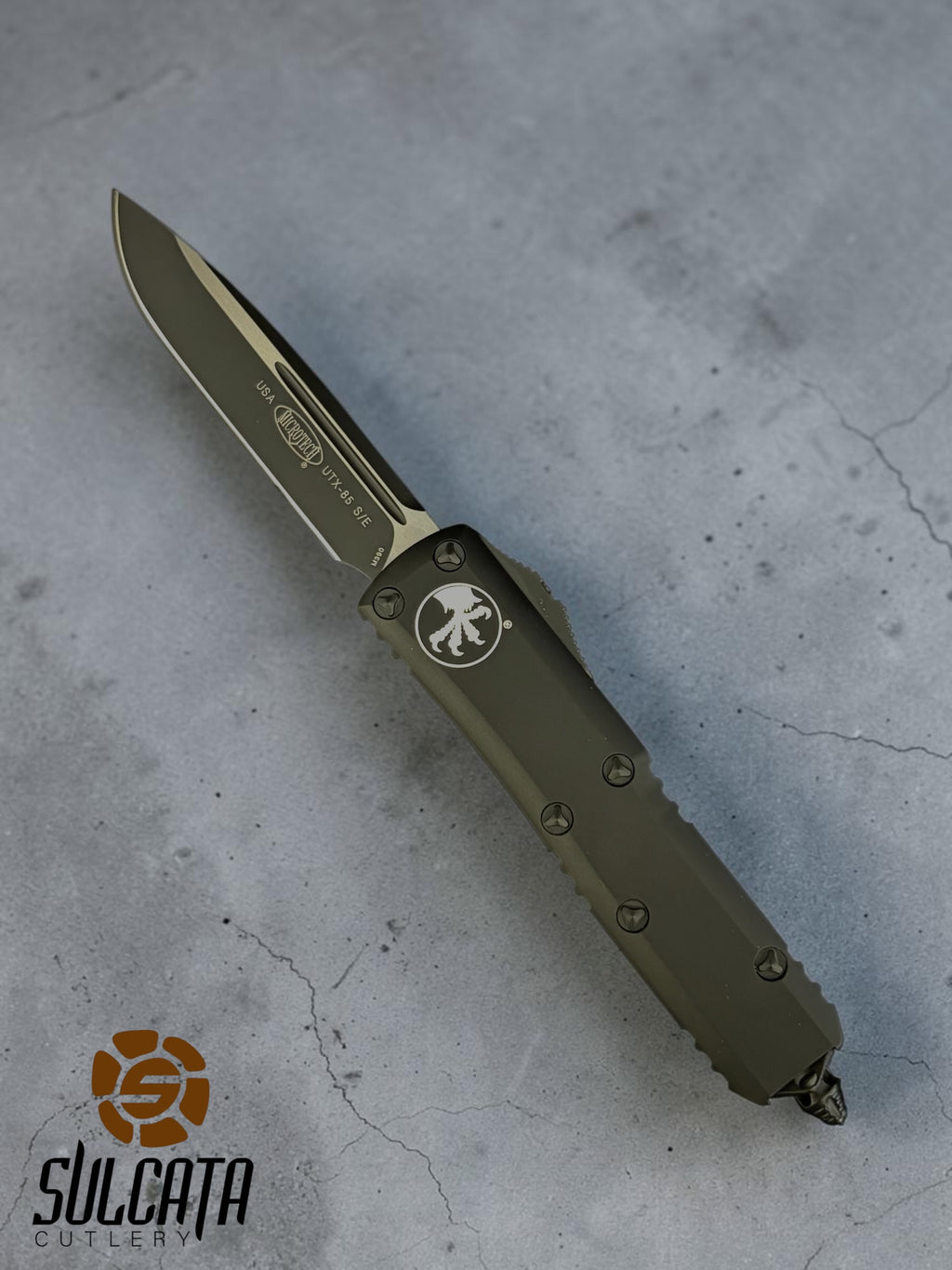 Microtech UTX-85 S/E Black Tactical Standard OTF (3.1" Two Tone Black)