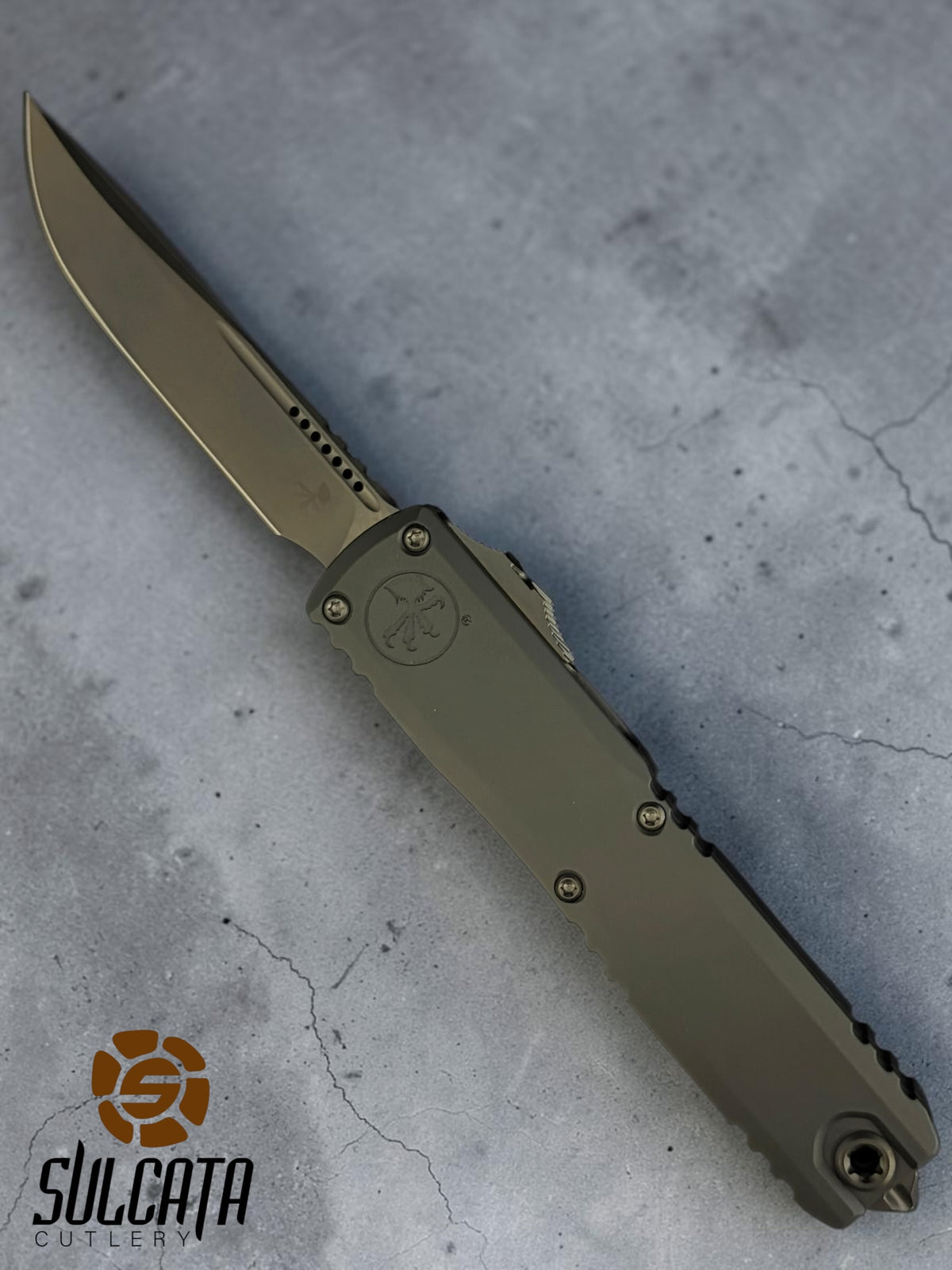 Microtech Ultratech Gen III ZBP S/E Standard DLC Shadow Signature Series Automatic OTF Knife (3.5" DLC Black)