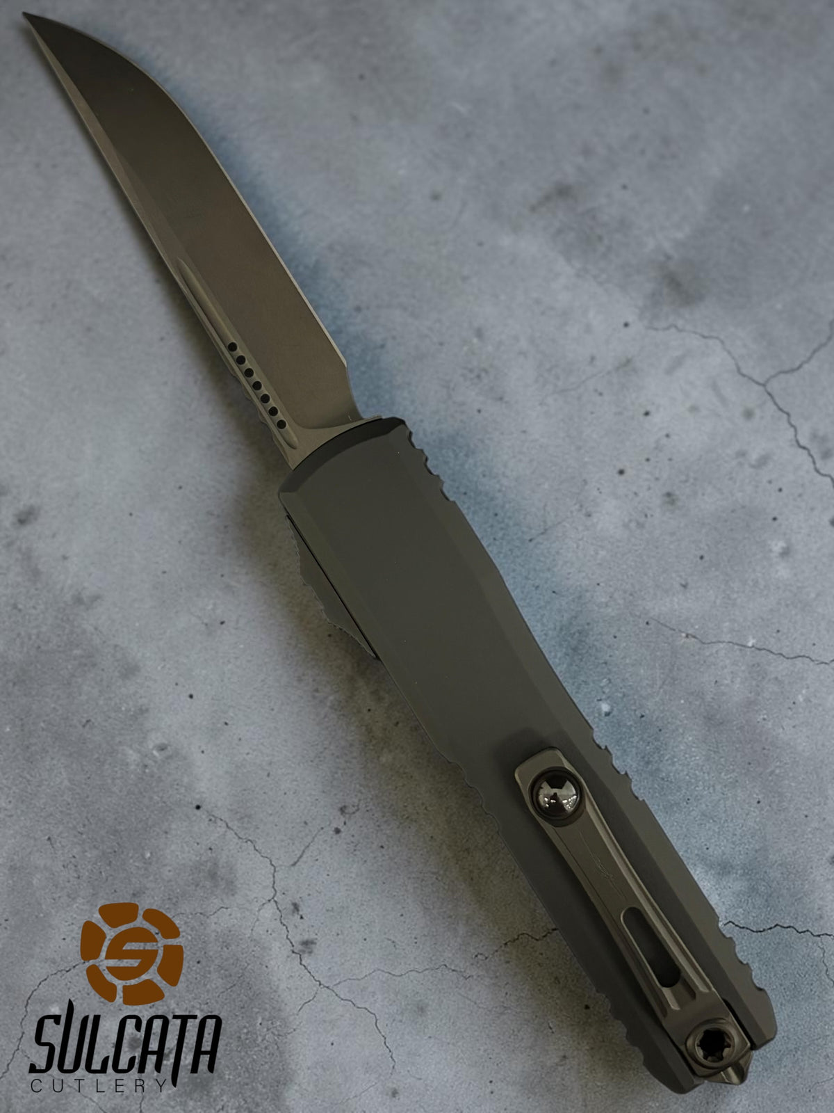 Microtech Ultratech Gen III ZBP S/E Standard DLC Shadow Signature Series Automatic OTF Knife (3.5" DLC Black)